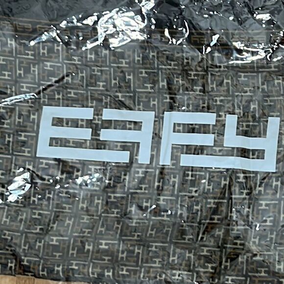 Black with Tan & Light Brown Design Effy Hematain - NWOT - Picture 7 of 7